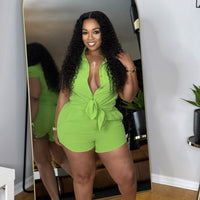 Hot Like Me Short Set- Green
