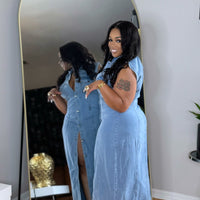 Simple But Cute Denim Dress