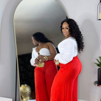 Had Me At Hello Pants- Red