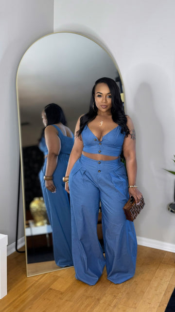 Chambray Denim Set