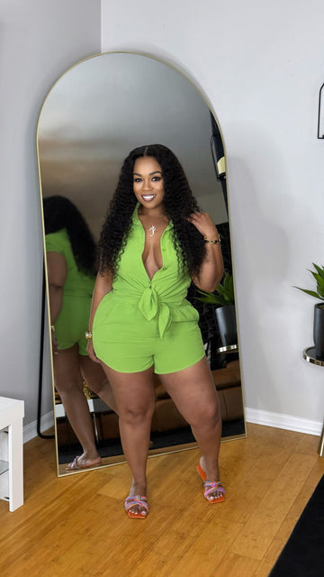 Hot Like Me Short Set- Green