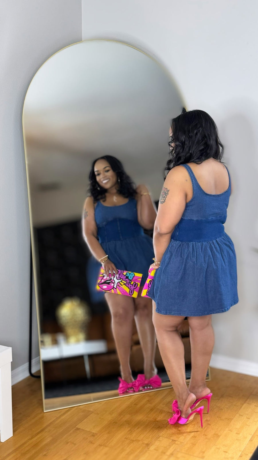 Flirty Denim Mini Dress