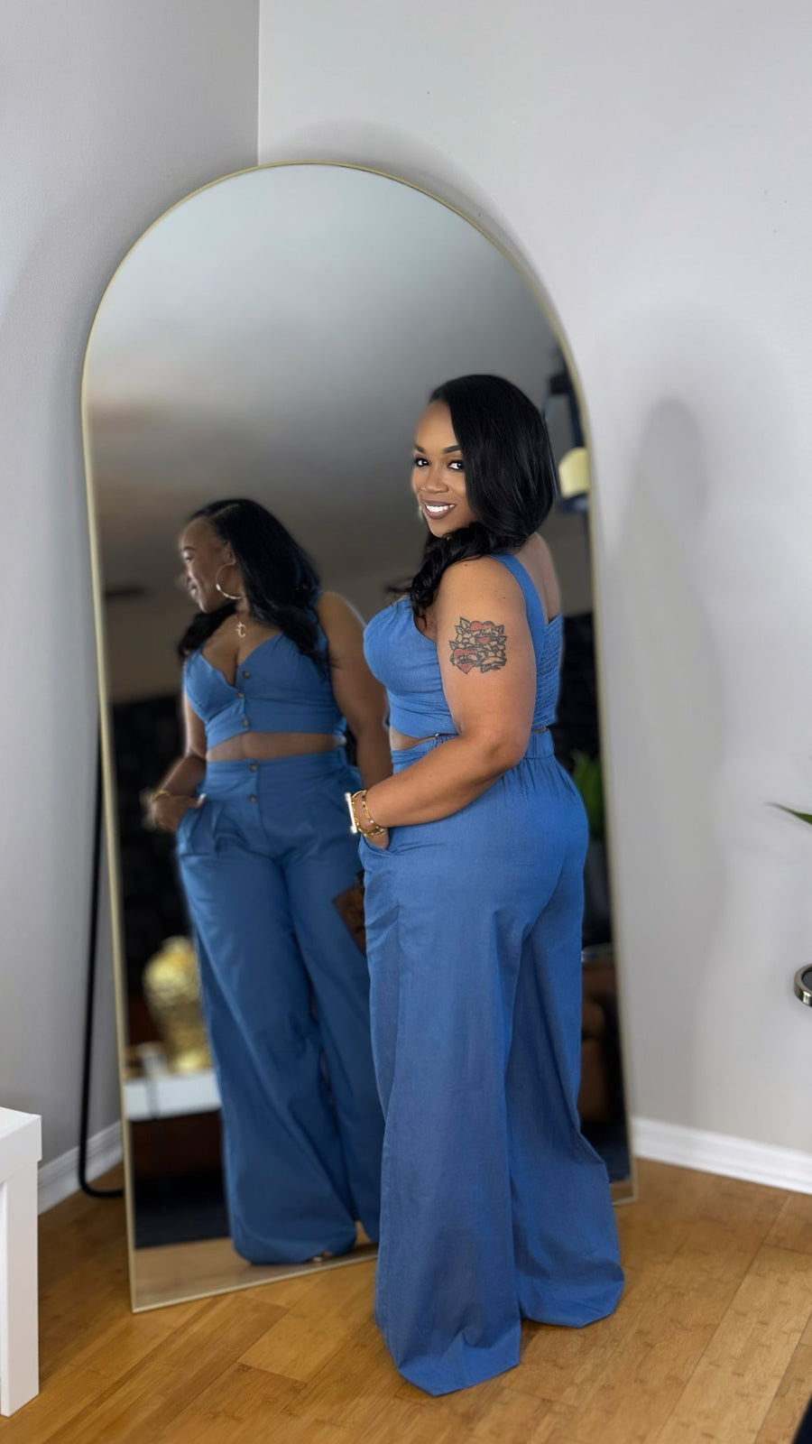 Chambray Denim Set