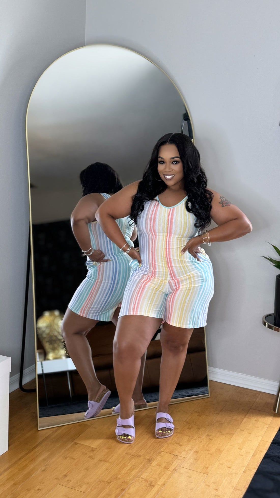 Summer Striped Romper